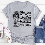 Blessed, Spoiled by God, Protected by Husband By Both T-Shirt